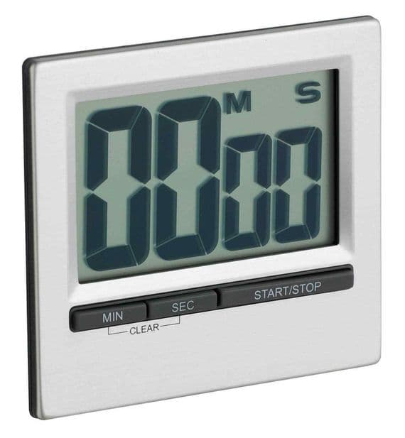 KitchenCraft Large Easy Read Chromed Timer
