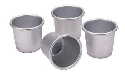 Kitchencraft Set of Four Anodised 6.5cm Dariole Moulds