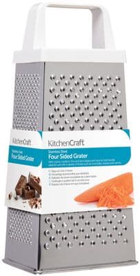 KitchenCraft Stainless Steel 20cm Four Sided Box Grater