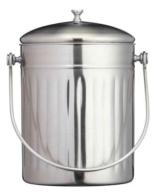 KitchenCraft Stainless Steel Compost Bin