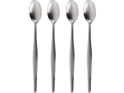 La Cafetiere Core Set of 4 Brushed Stainless Steel Latte Spoons