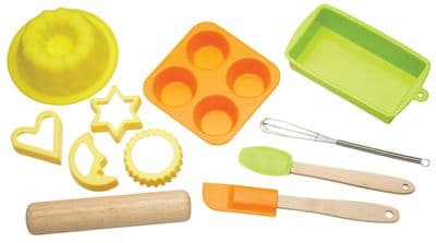 Lets Make Childrens 11 Piece Silicone Bakeware Set by KitchenCraft