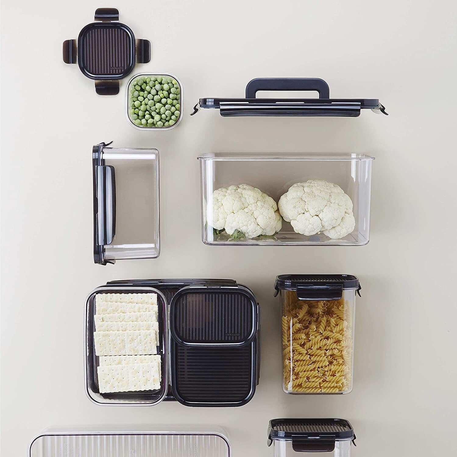 Lock & Lock Modular Rectangle Airtight Food Storage Container 260ml ...