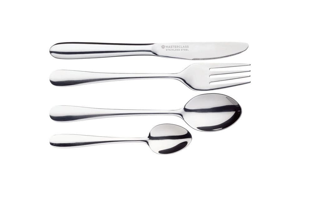MasterClass 4 Piece Stainless Steel Children s Cutlery Set