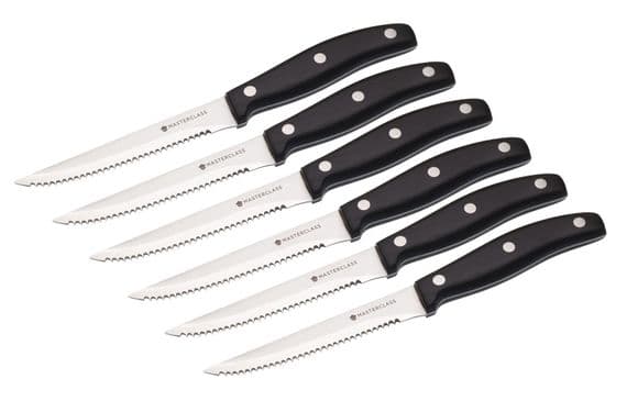 MasterClass Deluxe 6 Piece Steak Knife Set