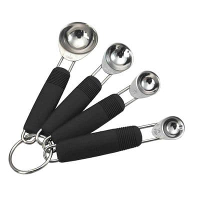 MasterClass Deluxe Stainless Steel 4 Piece Measuring Spoon Set