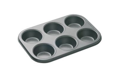 MasterClass Non-Stick 6 Hole Deep Muffin Baking Pan