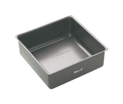 MasterClass Non-Stick Loose Base Deep Square Cake Pan 20cm