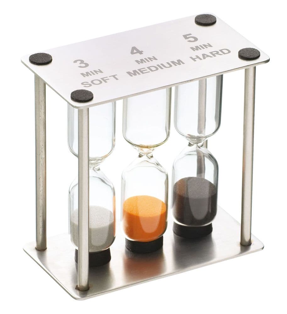 MasterClass Professional Stainless Steel Triple Sand Timer