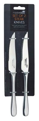 MasterClass Set of 2 Stainless Steel Steak Knives