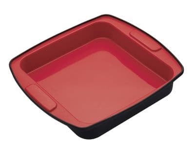 MasterClass Smart Silicone 23cm Square Flexible Bake Pan