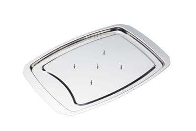 MasterClass Stainless Steel Spiked Carving Tray 38cm x 26.5cm