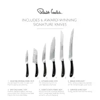 Robert Welch Signature Knife Block Set with Sharpener