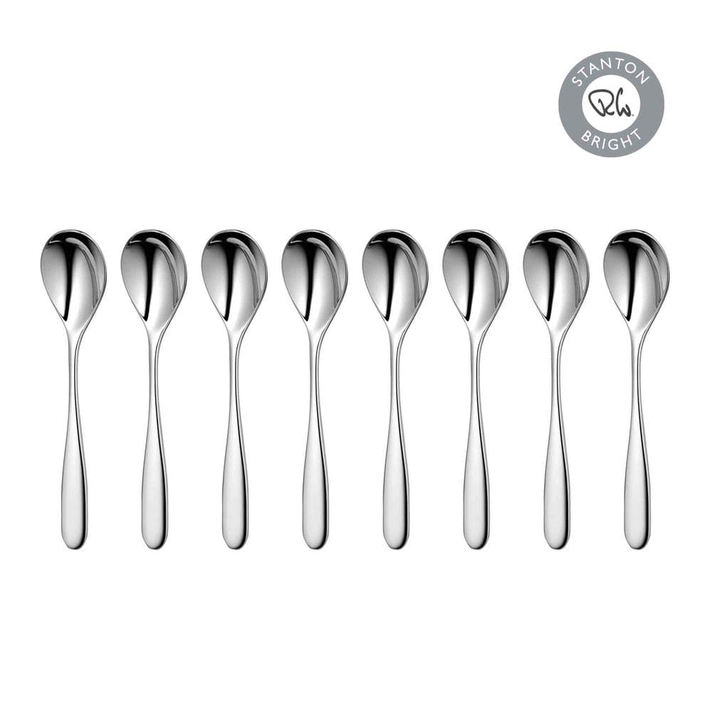 Robert Welch Stanton Bright Coffee Spoons Set of 8