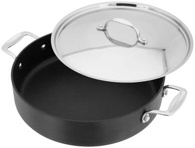 Stellar 6000 Hard Anodised Non-Stick Saute Server 28cm
