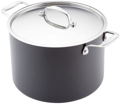 Stellar 6000 Hard Anodised Non-Stick Stockpot 24cm 8.0L
