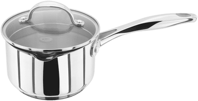 Stellar 7000 Stainless Steel Saucepan with Glass Draining Lid