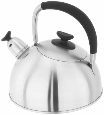 Stellar Casstel Satin Stainless Steel Stove / Hob Top Kettle 2.0L