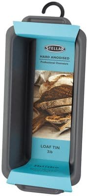 Stellar Hard Anodised 3Ib Loaf Tin, 1.3L