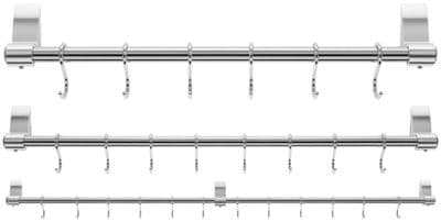 Stellar Premium Stainless Steel Hanging Rack 42cm, 60cm, 100cm inc Hooks