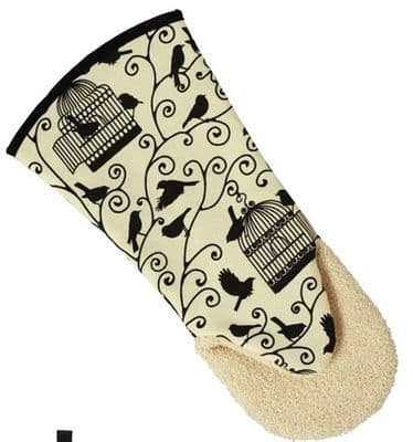 Vintage Bird Cages Oven Gauntlet by Belle Textiles