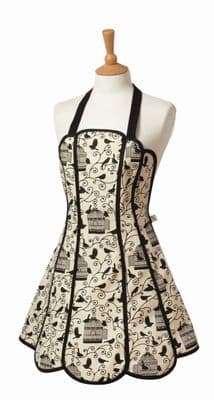 Vintage Bird Cages Panelled Apron by Belle Textiles