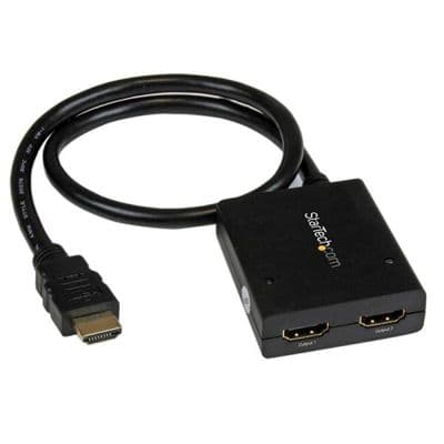 2 port HDMI Splitter for Dual Monitor Setup
