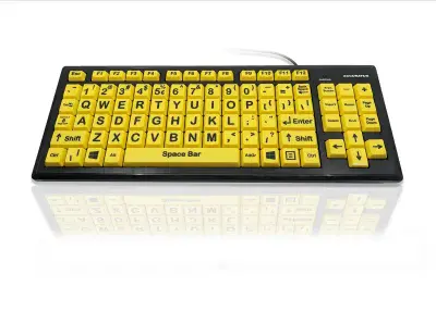 Accuratus Monster2 - High Vis Upper Case Keyboard