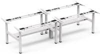 Alice Quad-Motor Back-to-Back Sit-Stand Desk | Dual Height Adjustable Office Desk Frame
