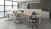 Back-to-Back Standing Desk | Electric Quad Motor Height Adjustable