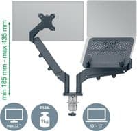 Leitz Monitor and Laptop Dual Arm