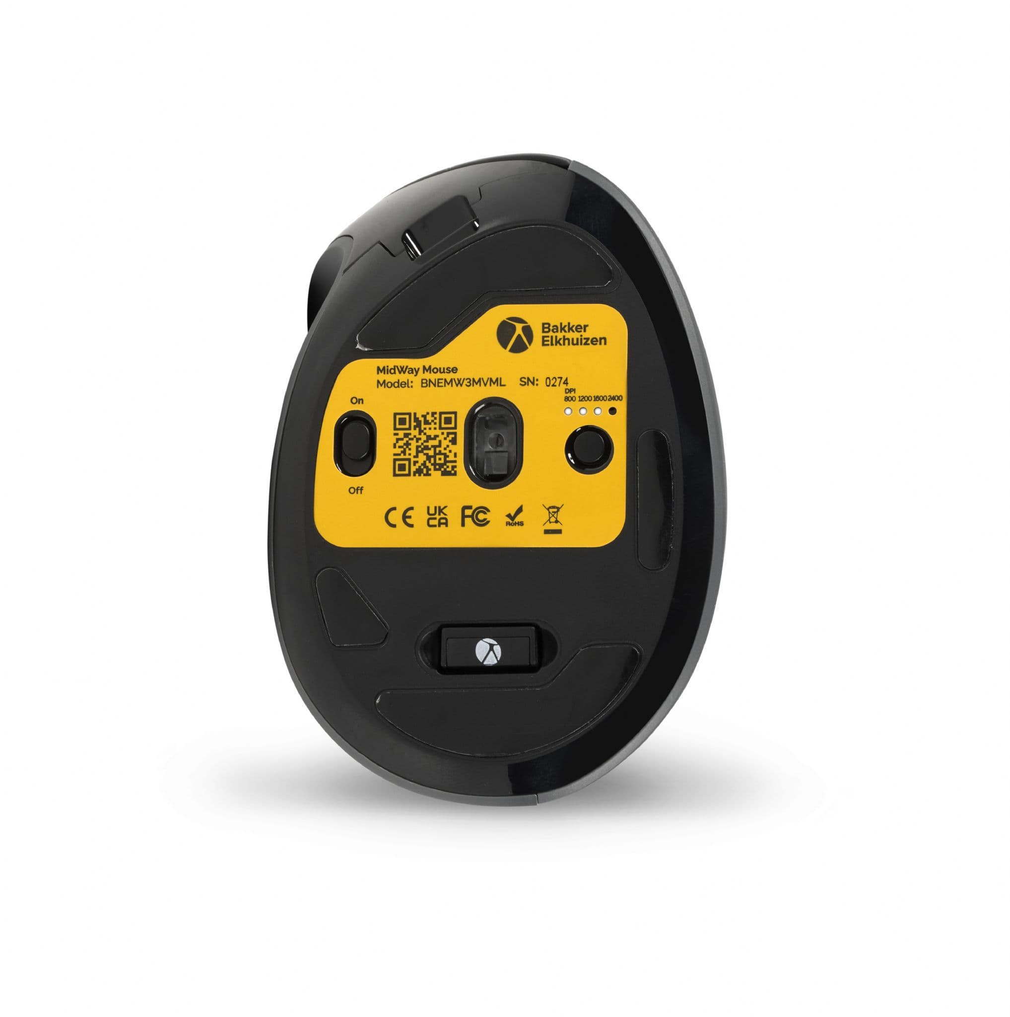 MidWay Ergonomic Mouse UK | Compact Angled Mouse | Left & Right Hand ...