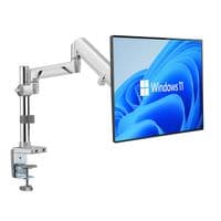 Single Monitor Arm: Gas Assist, 2 USB Ports