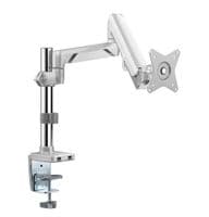 Single Monitor Arm: Gas Assist, 2 USB Ports