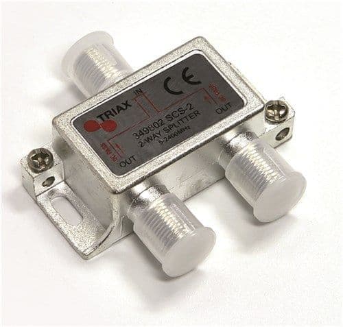 2 way F splitter