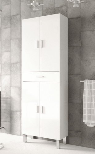 Tall Storage Units - Cellini White Gloss Tall Bathroom Cupboard Storage Unit Sb113 Tall Storage Units - Cellini White Gloss Tall Bathroom Cupboard Storage Unit Sb113