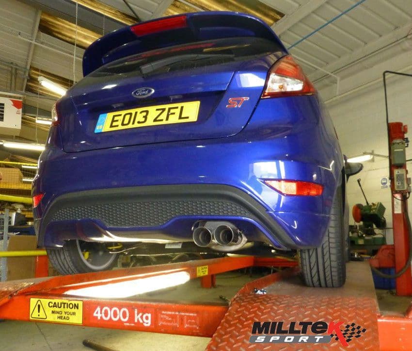 Fiesta ST 180 Milltek Cat Back Exhaust Non Resonated Race