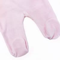 *SALE* 023HA-714 SARDON Baby Pink Cotton Velour Collar Bodysuit