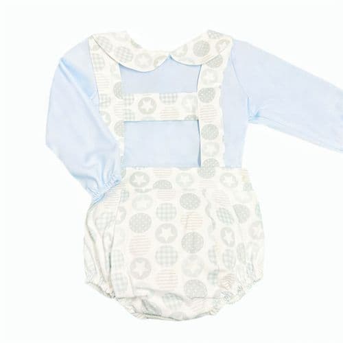*SALE* Baby Boy Blue Romper with Shirt "LM161"
