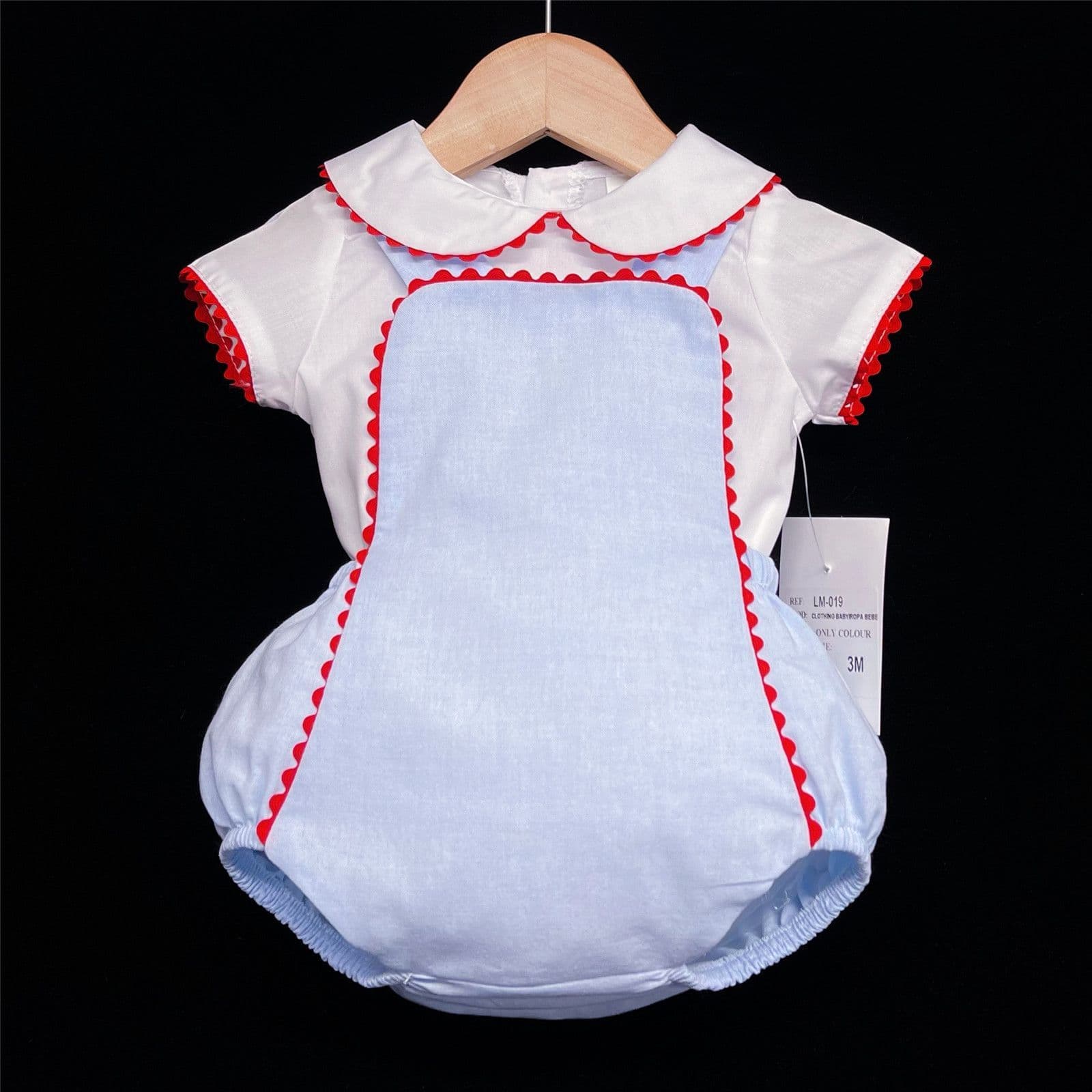 *SALE* Baby Boy Spanish Blue Dungaree Outfit 