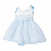 *SALE* Baby Girl Pale Blue Shoulder Bow Dress with Pants 