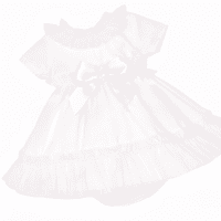 *SALE* Baby Girl Pink Cotton Dress Tulle Details with Pants 