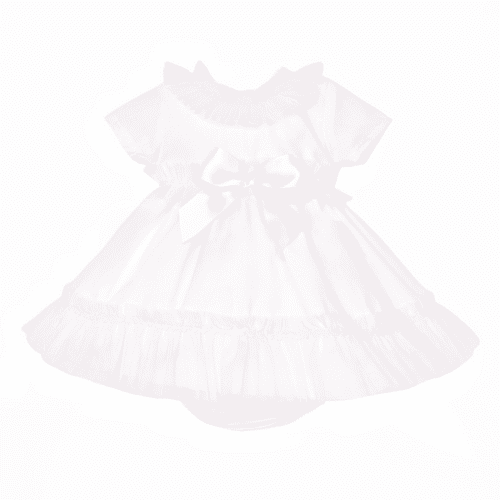 *SALE* Baby Girl Pink Cotton Dress Tulle Details with Pants "MYD25011"