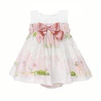 *SALE* Baby Girl Pink Cotton Fairy Dress with Pants 
