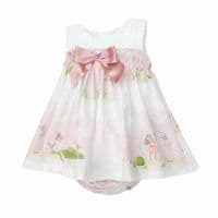 *SALE* Baby Girl Pink Cotton Fairy Dress with Pants 