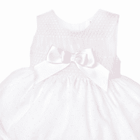 *SALE* Baby Girl Pink Cotton Plumetis Smocked Dress with Pants 