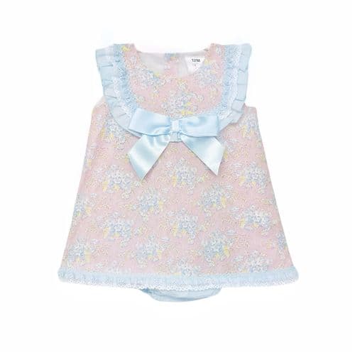 *SALE* Baby Girl Pink Floral A line Summer Dress with Pants "MYD2301P"
