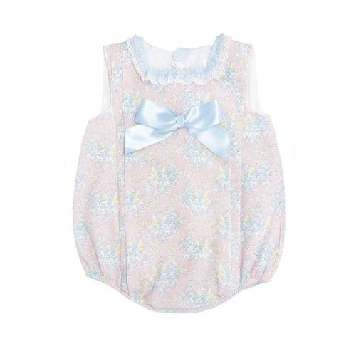 *SALE* Baby Girl Pink Floral Cotton Romper "MYD2303P"