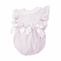 *SALE* Baby Girl Pink Floral Print Frilly Shoulder Romper 