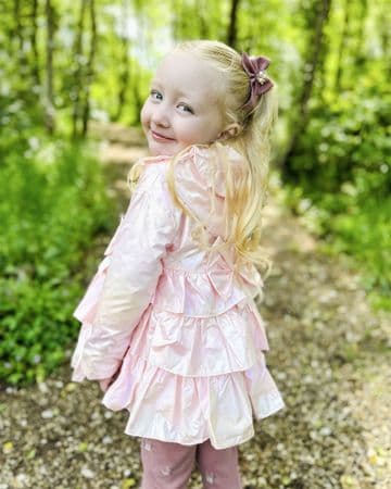 slim fit dress slacks Girls Floral Ruffle Dresses main image 0